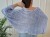 Sweter typu motyl niebieski pastelowy