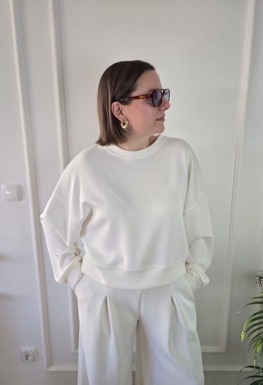 Dres masełkowy biały premium