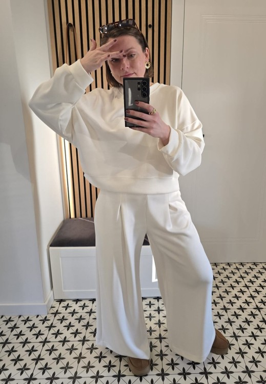Dres masełkowy biały premium