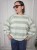 Bluza w paski zielone