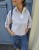 Bluza polo niebieska 3/4 rękaw